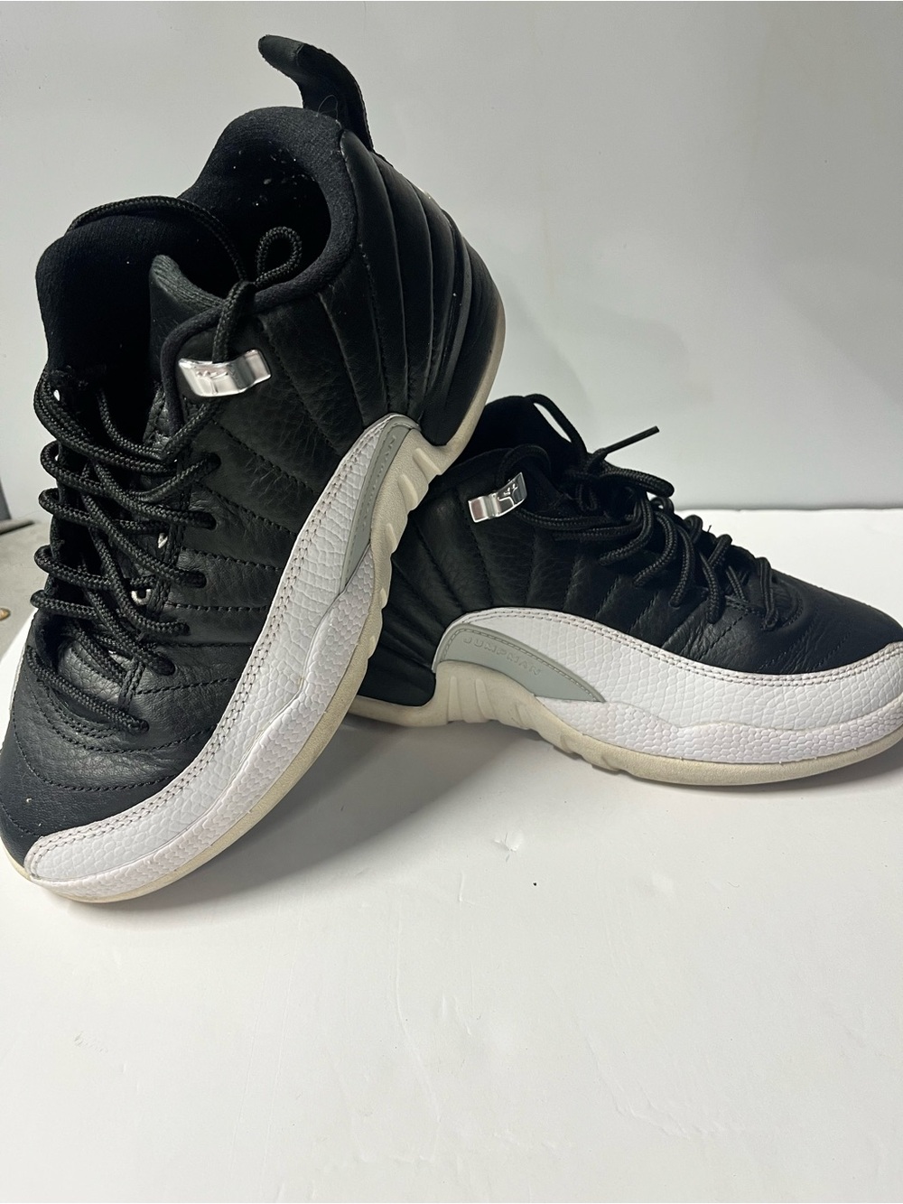 Size 4y- Jordan 12 Retro Low Playoffs 2017